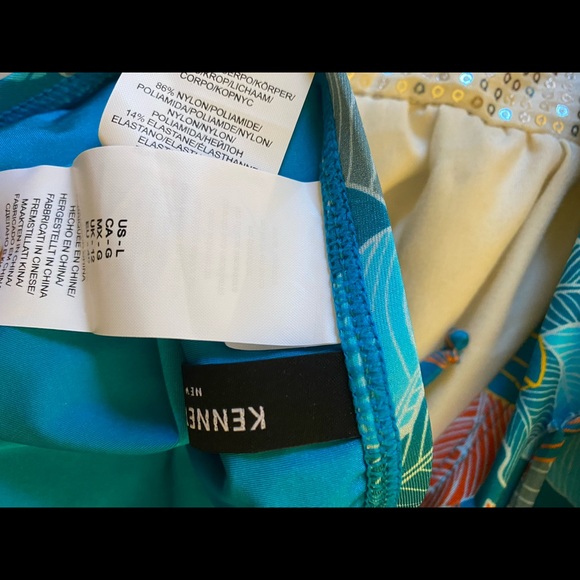 high waisted bikini two piece 36/B /C top Large - Picture 5 of 9